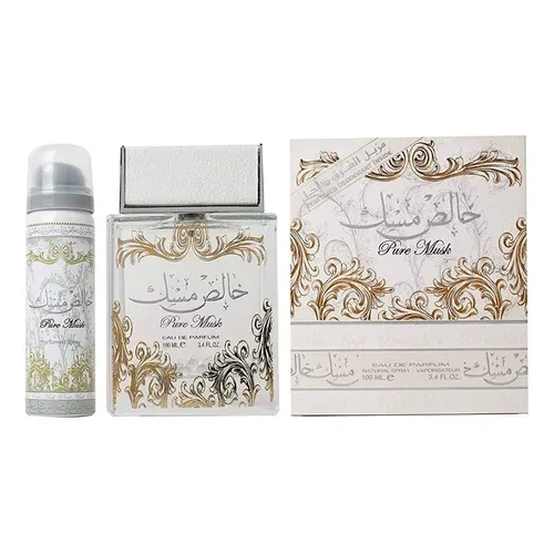 Lattafa Pure Musk 100ml EDP + Desodorante Mujer
